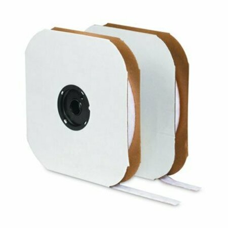 VELCRO BRAND Sticky-Back Fasteners, Hook Side, 1.5in x 75 ft, White 191157